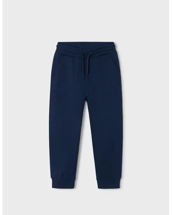 Pantaloni de trening din amestec de bumbac cu snur de ajustare, Albastru ultramarin