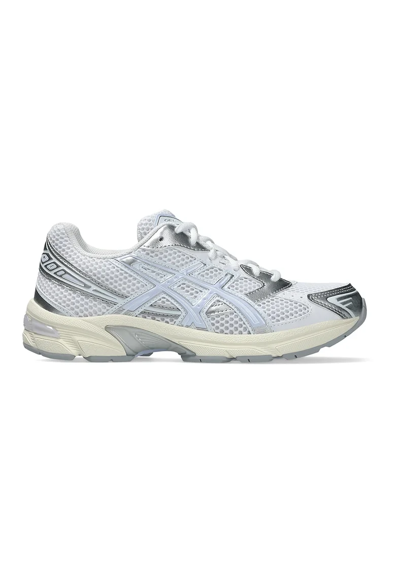 Pantofi sport cu insertii de material sintetic Gel 1130, Alb/Albastru pal/Argintiu