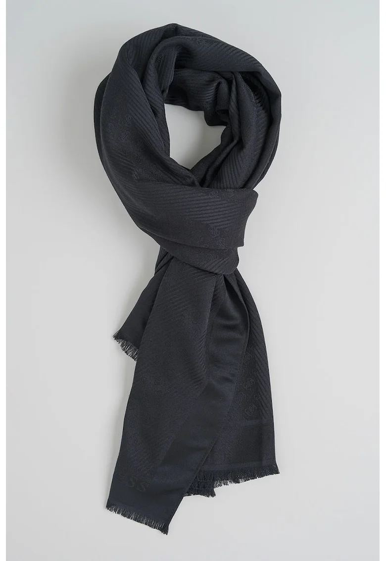 Esarfa din jacquard Noelle 4G, Negru carbon