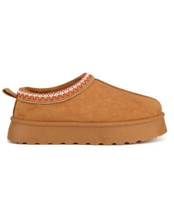 Cizme de zapada,  pentru fete, maro, material textil