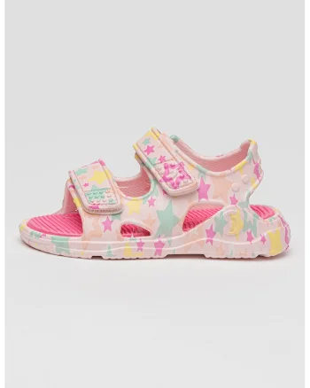 Sandale cu velcro si model, Multicolor