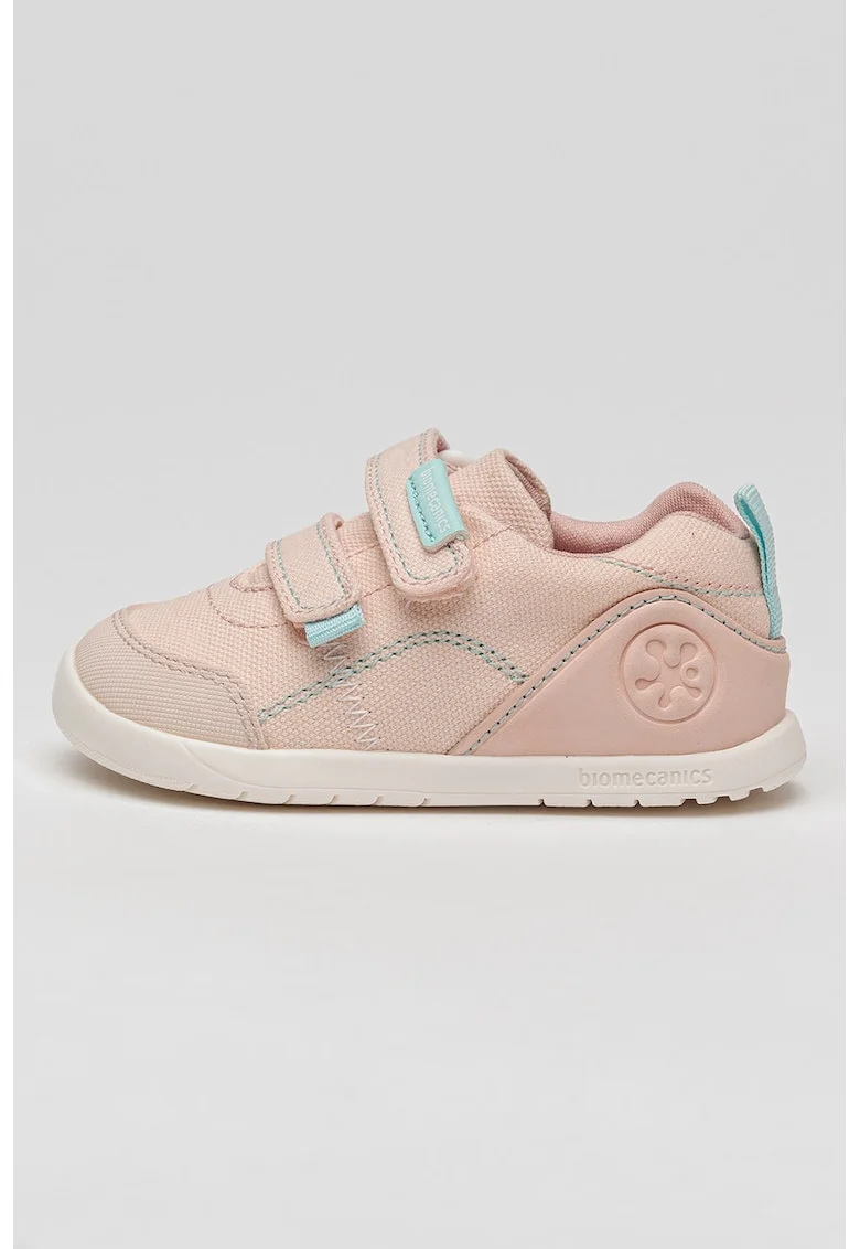 Pantofi cu velcro si garnituri sintetice, Piersica