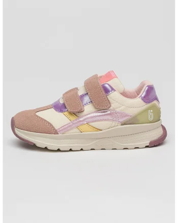 Pantofi sport cu velcro si garnituri sintetice, Multicolor