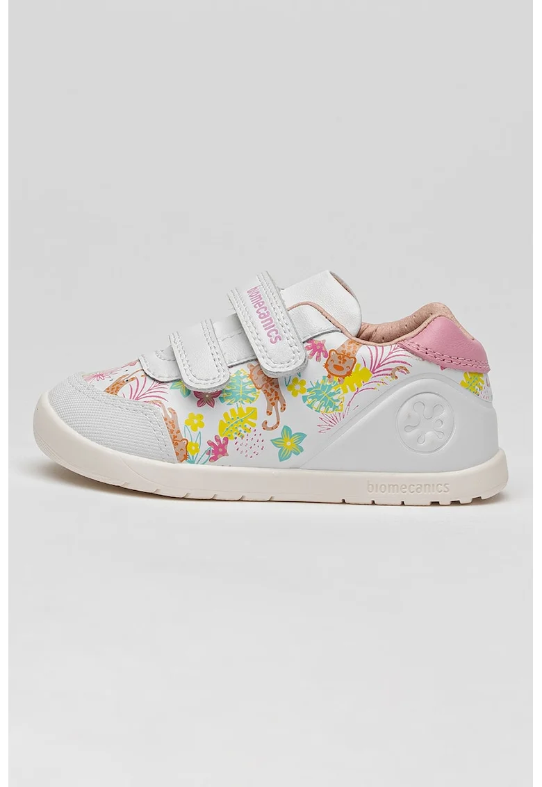 Pantofi sport de piele pentru primii pasi, Multicolor
