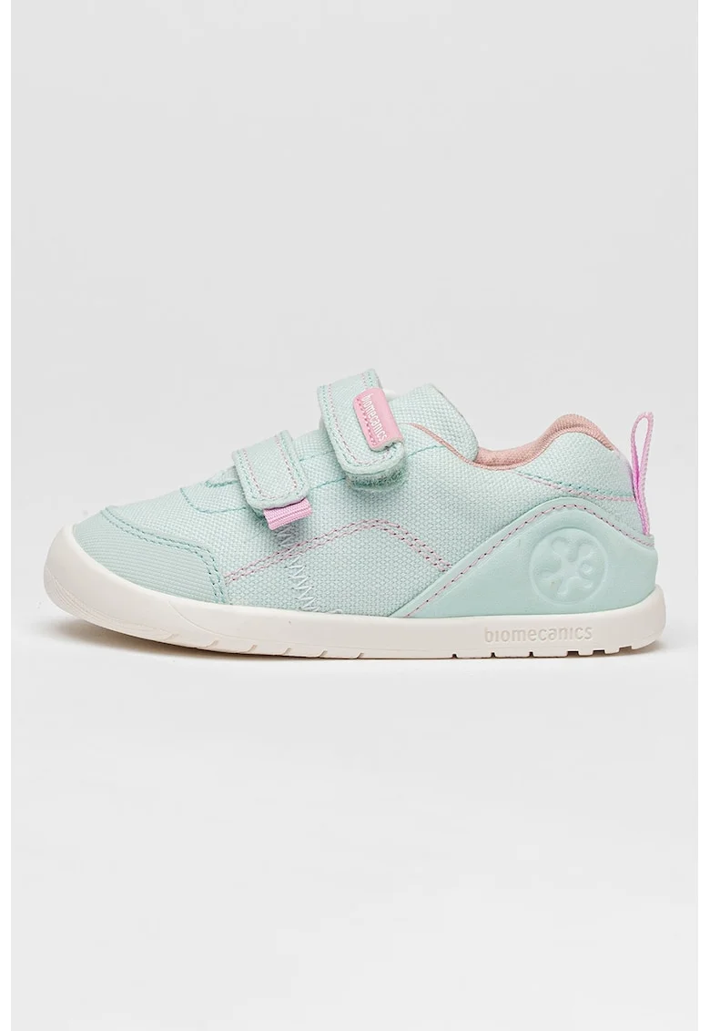 Pantofi cu velcro si garnituri sintetice, Turcoaz