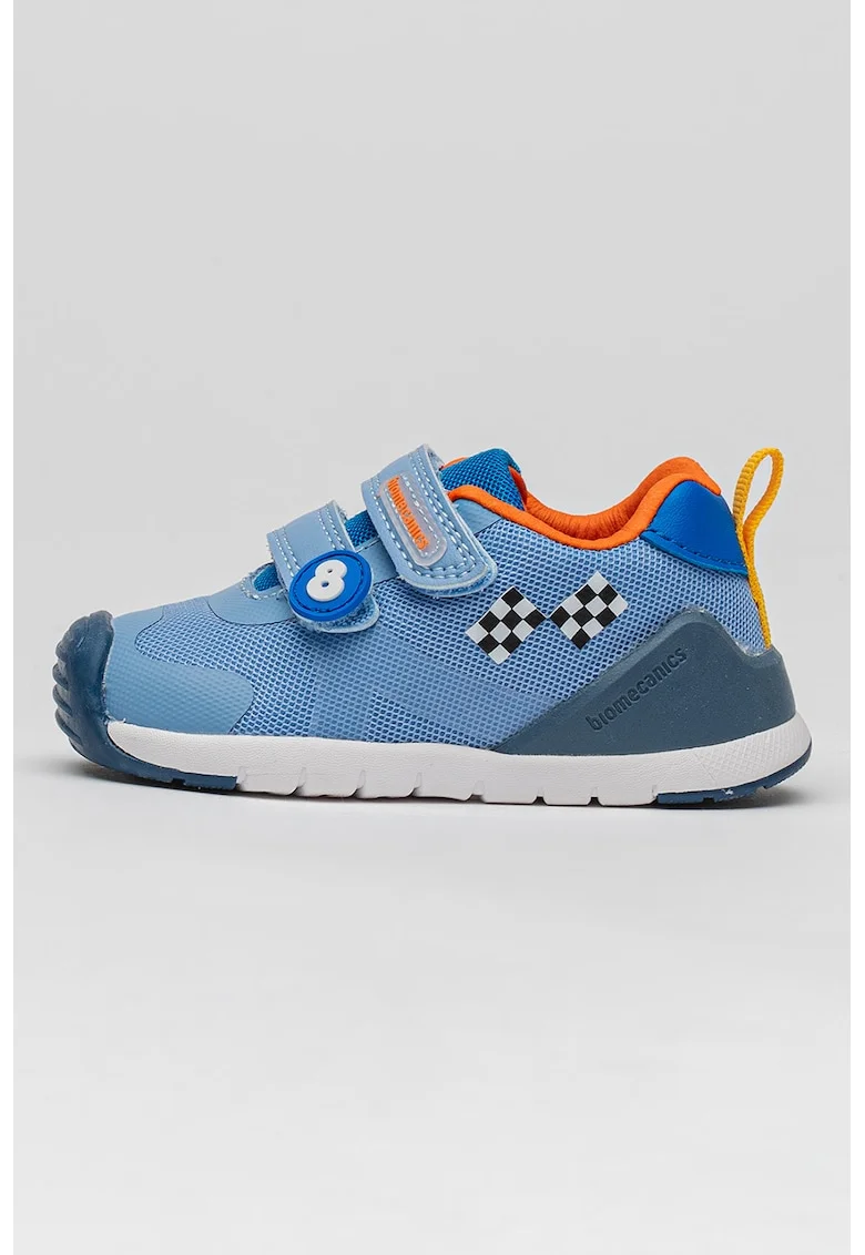 Pantofi sport de plasa cu velcro pentru primii pasi, Albastru deschis