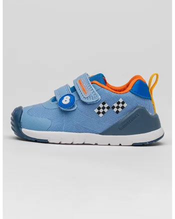 Pantofi sport de plasa cu velcro pentru primii pasi, Albastru deschis