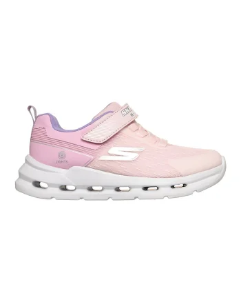 Pantofi sport Glide-Step Lights cu decupaje geometrice, Roz pastel/Piersica