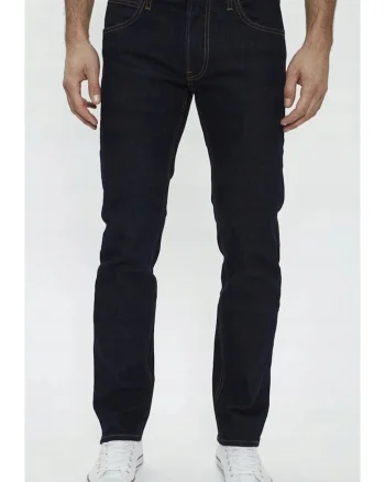 Blugi Barbati,  Daren Zip Fly, Straight Fit, Talie Medie, 5 Buzunare, Lungi, Fermoar, Bumbac, Albastru, Albastru