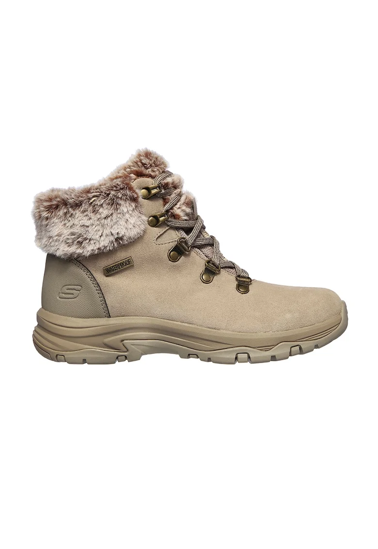 Ghete relaxed fit impermeabile din piele intoarsaTrego Falls Finest, Maro nisip