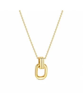 Lant Placat cu Aur 14k Model Geometric