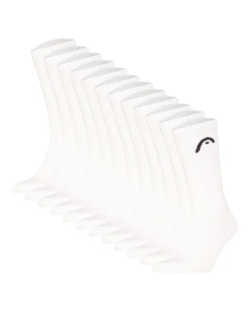 Set de sosete scurte cu logo pentru antrenament All Sports - 12 perechi, Alb