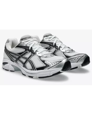 Pantofi sport unisex cu detalii metalizate GT-2160, Alb/Negru/Argintiu