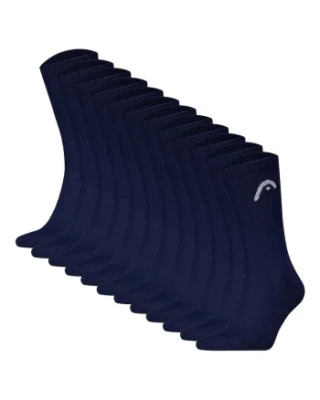 Set de sosete scurte cu logo pentru antrenament All Sports - 12 perechi, Albastru