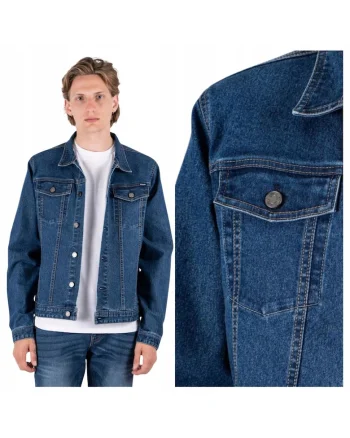 Jacheta  Cale, Cale 2216, Croi: Regular Fit, Inchidere: Nasturi, Compozitie fwqfwqMaterial: 98% Bumbac, 2% Elastan, Albastru, Albastru