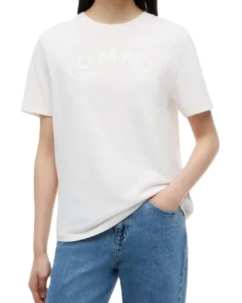 Tricou dama,  Bumbac, Alb
