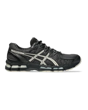 Pantofi sport Gel-Kayano 20 din plasa cu garnituri din piele ecologica, Negru/Gri antracit