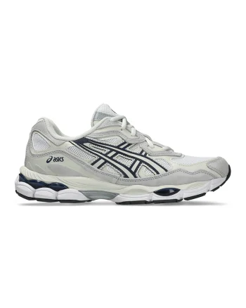 Pantofi sport GEL-NYC Concrete din piele intoarsa si piele ecologica, Albastru ultramarin/Alb murdar