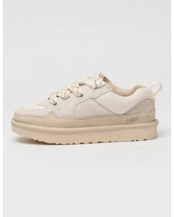 Pantofi sport din piele intoarsa si plasa Lo Lowmel, Bej deschis