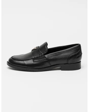 Pantofi loafer de piele, Negru