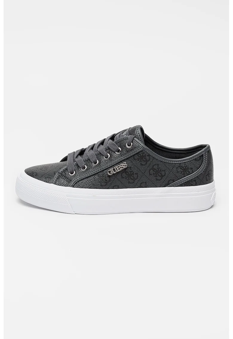 Pantofi sport low-cut cu imprimeu, Gri grafit
