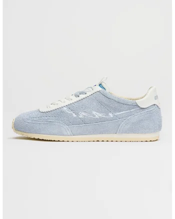 Pantofi sport de piele si piele intoarsa '61, Albastru azur