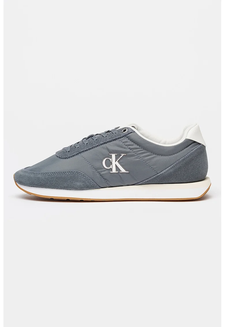 Pantofi sport low-cut Retro Runner, Gri marmorat