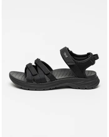 Sandale din material textil cu inchidere velcro, Negru