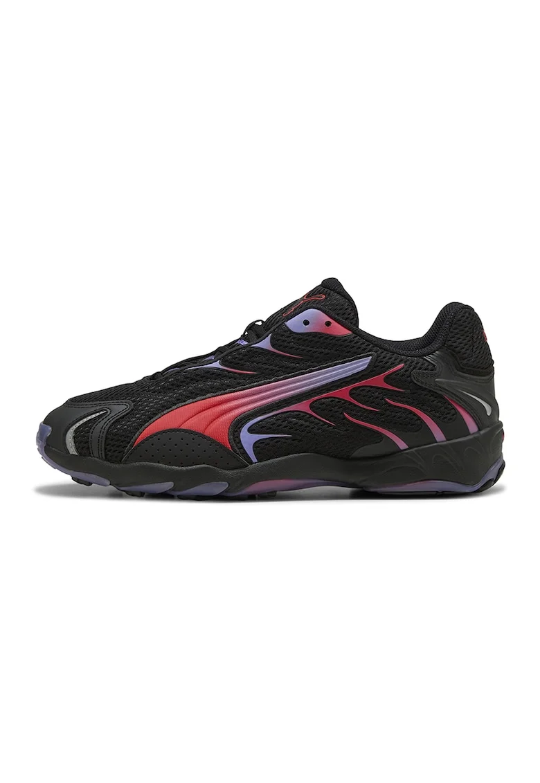 Pantofi sport Inhale cu garnituri sintetice, Rosu/Negru/Albastru indigo