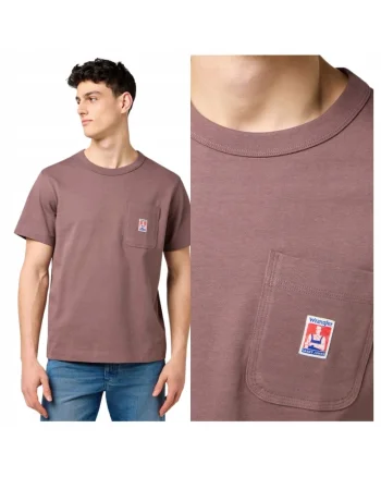 Tricou Pentru Barbati,  Maro, Cj Pocket Tee, Croiala Relaxed Fit, 1 Material 100% Bumbac, Maro cafeniu