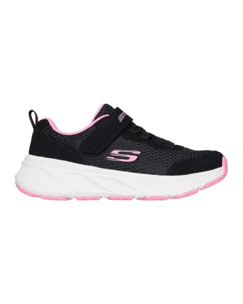 Pantofi sport Edgeride cu velcro si insertii de plasa, Negru/Roz pastel/Alb optic