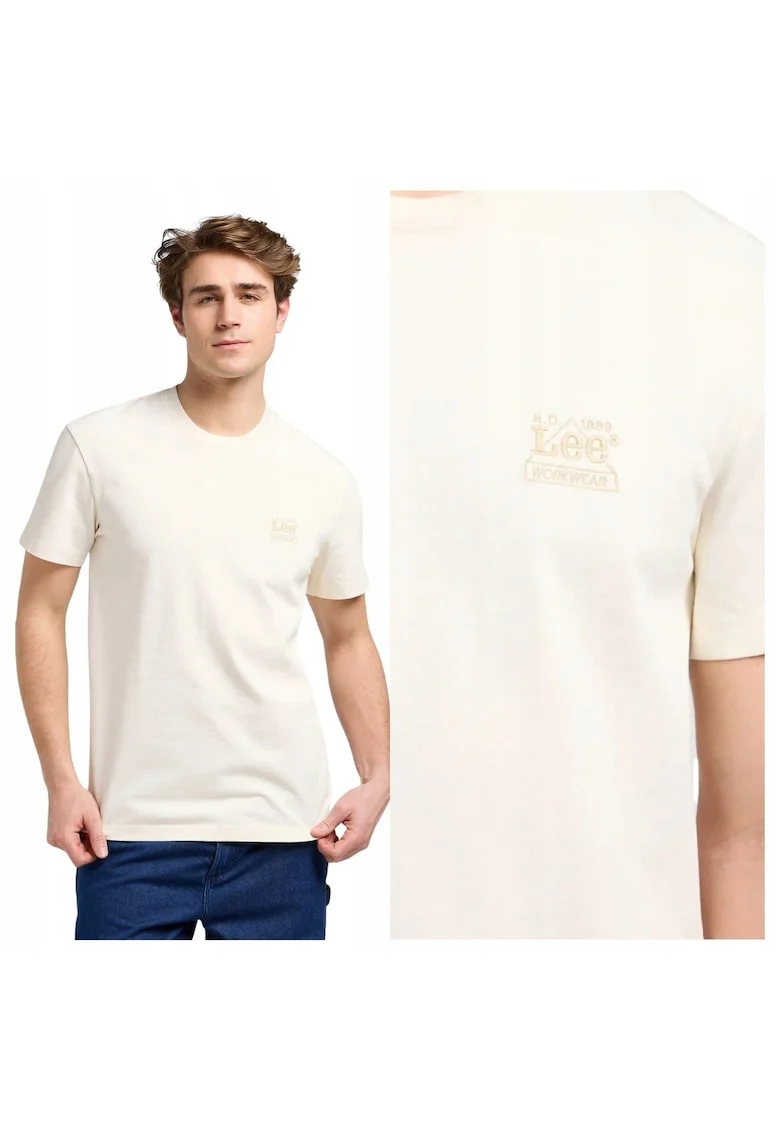 Tricou Pentru Barbati,  Marimea S, Alb, Ww Essential, Compozitie Material 100% Bumbac, Croiala Confortabila, Model Drept Regular