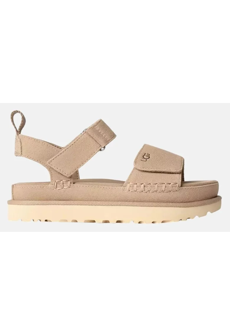 Goldenstar Sandale din piele intoarsa cu detaliu logo