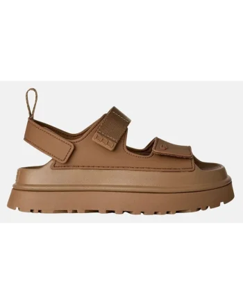 Sandale flatform cu velcro Golden Glow
