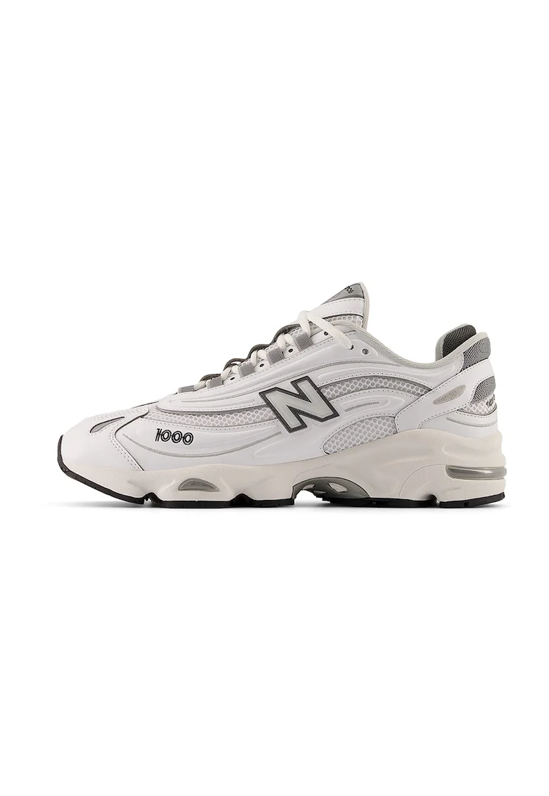 Pantofi sport M1000 din material textil cu logo, Alb murdar