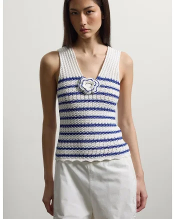Top Fara Maneci  De Dama Alb 003571271