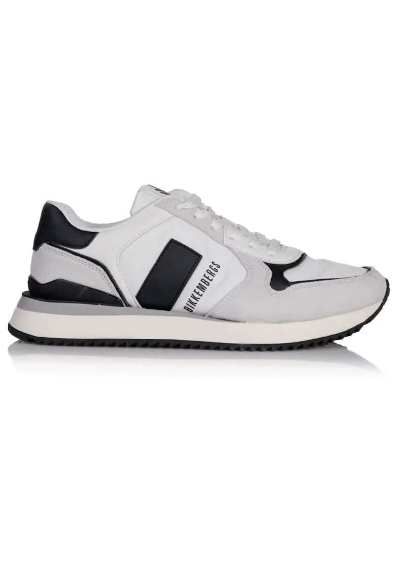 Pantofi sport cu insertii din piele intoarsa,