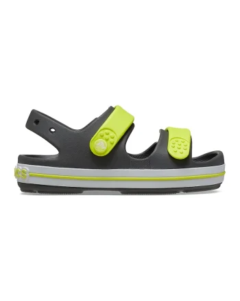 Sandale de cauciuc cu detalii logo Cruiser, Galben/Gri inchis