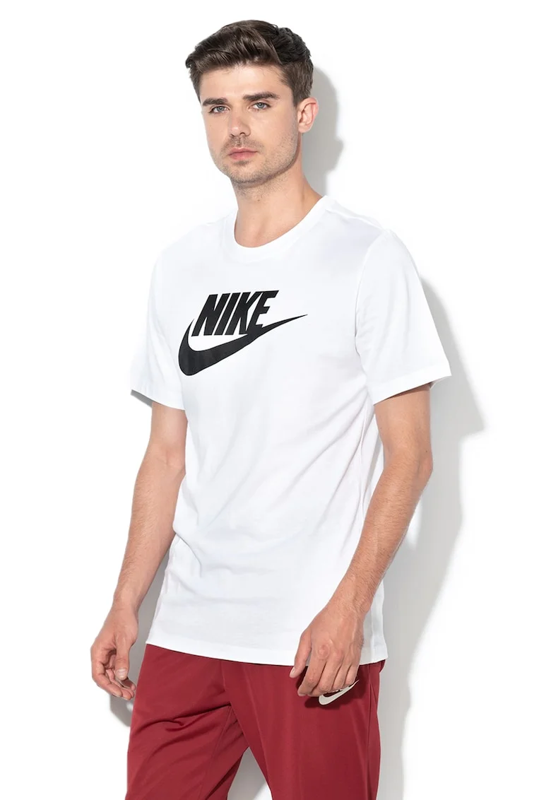 Tricou cu imprimeu logo Icon Futura, Alb/Negru