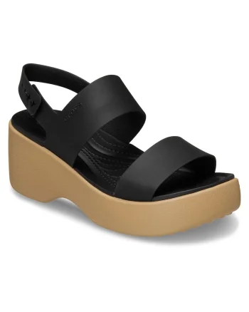 Sandale dama,  negru/maro, sintetic