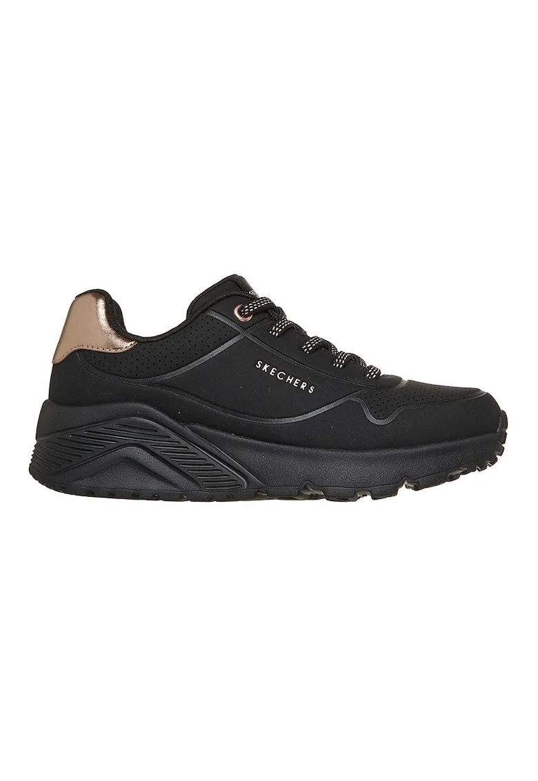 Pantofi sport Uno Lite cu sireturi, Negru stins