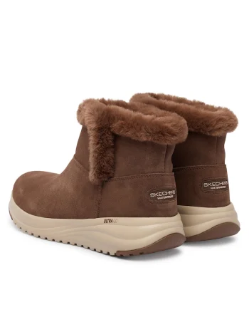 Ghete dama Stellar 14,  Piele naturala, Maro