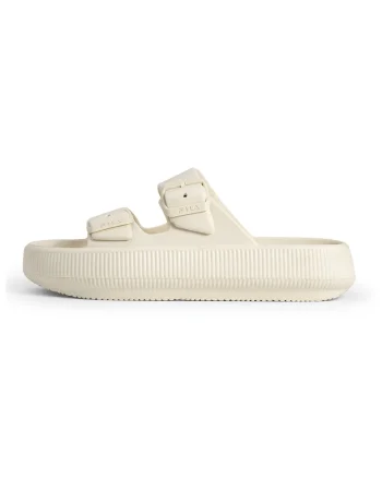 Papuci flatform Treno, Galben pal