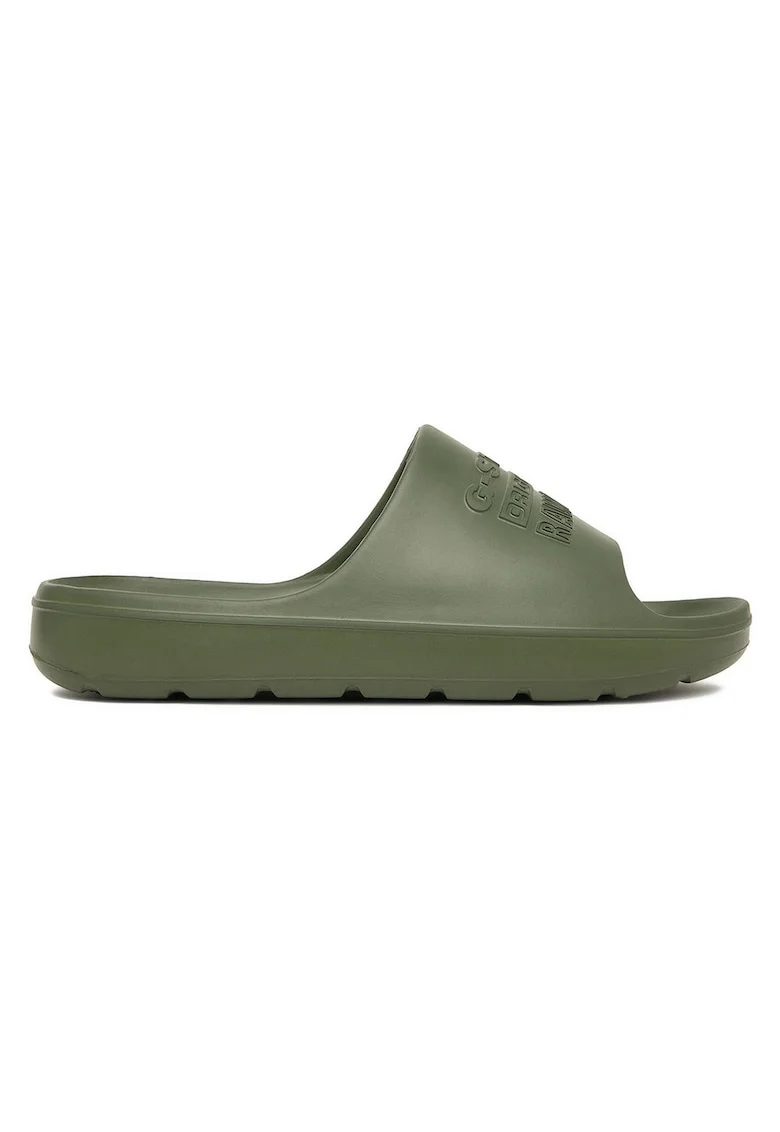 Slapi G-Star Raw barbati, sportivi, confortabili, kaki, material sintetic,