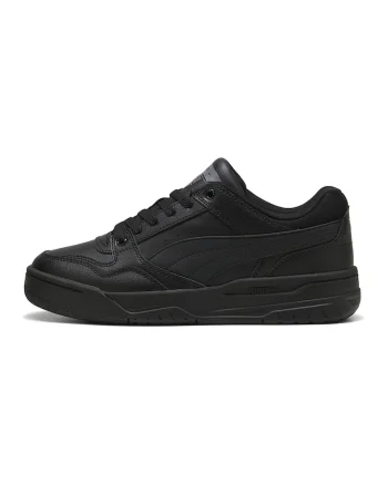 Pantofi sport Rebound de piele si piele ecologica, Negru