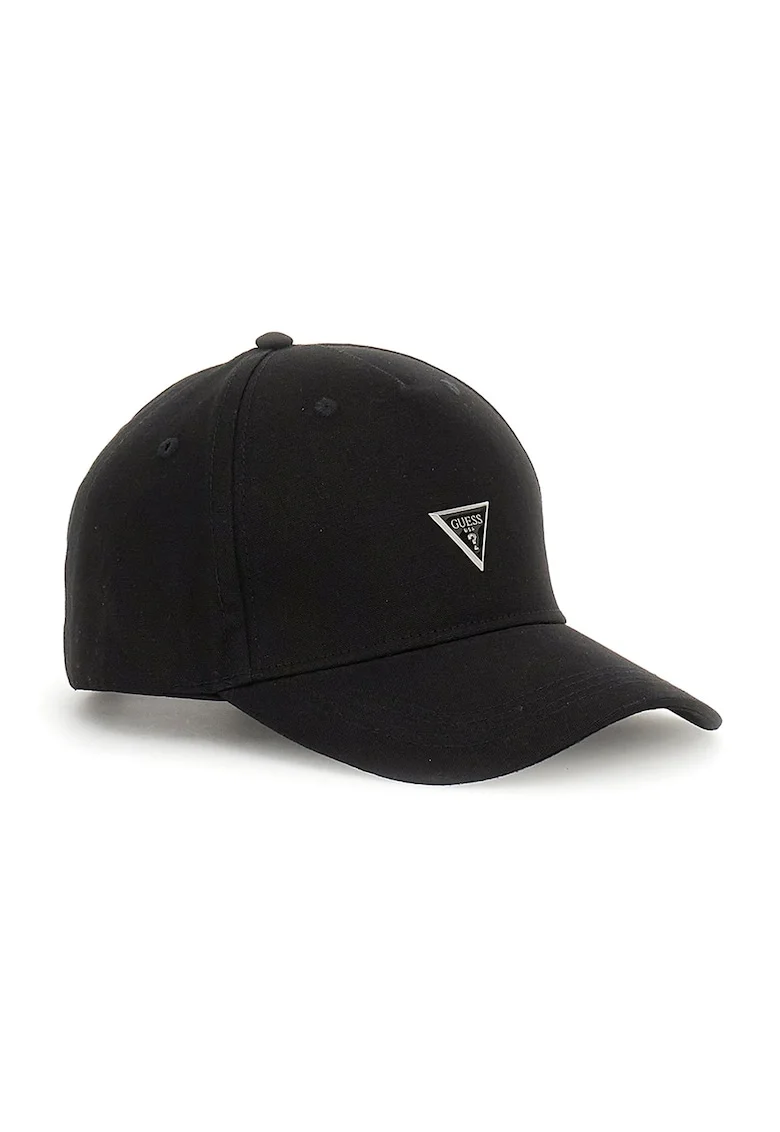 Sapca din bumbac cu logo London, Negru