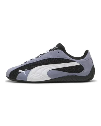 Pantofi sport Speedcat de piele, Alb/Negru/Albastru stins
