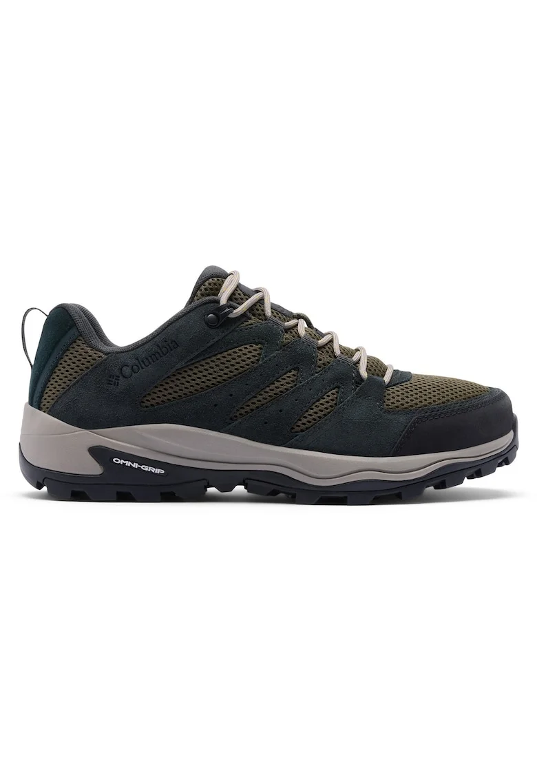 trekking barbati,  piele naturala, verde, Verde