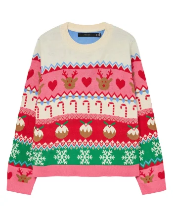 Pulover dama  multicolor, fabricat din materiale de calitate