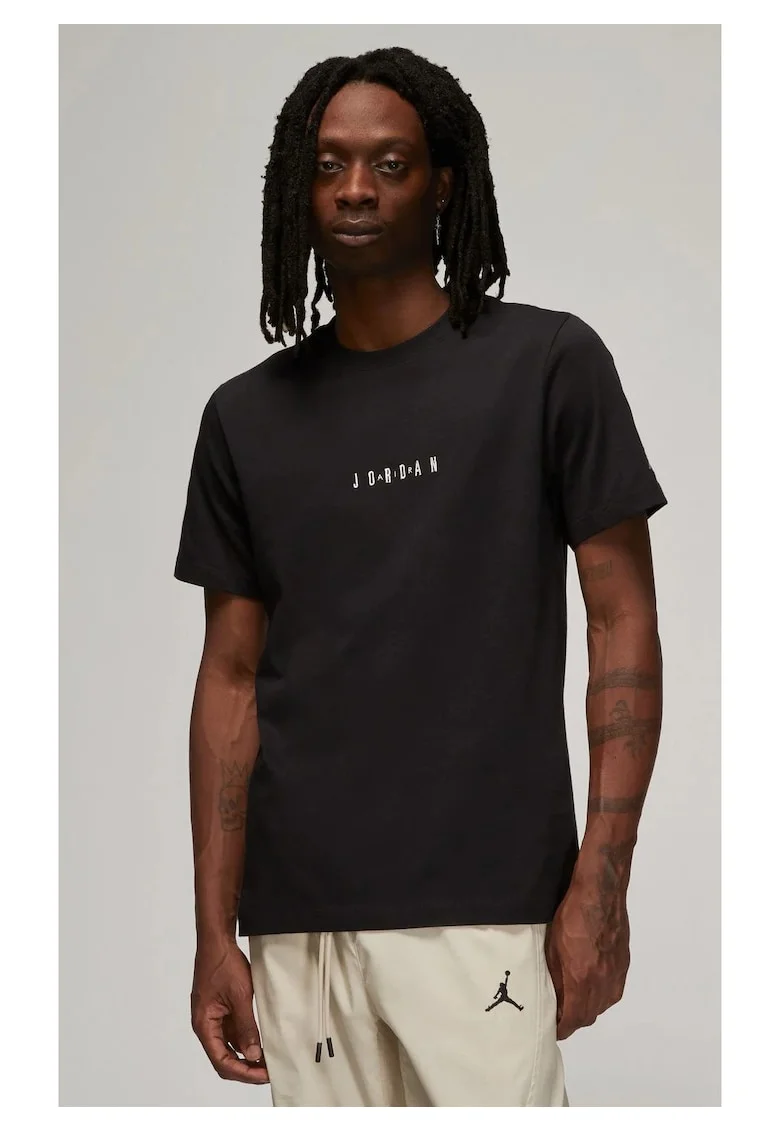 Tricou  M J Emb Jordan Air Crew, Negru